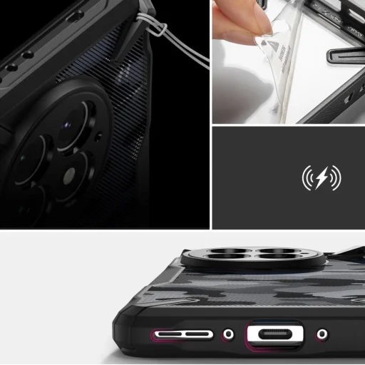 Ringke Fusion X Oneplus 13 Terepmintás Fekete Tok - 6