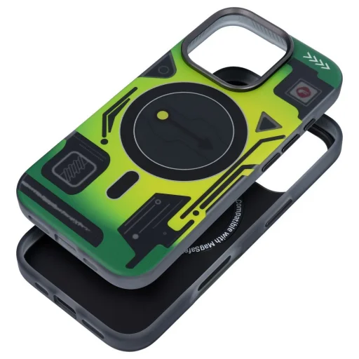 FORCELL F-PROTECT Levels két rétegű 4D technológiával, katonai ejtésbiztos, MagSafe kompatibilis IPHONE 16 PRO MAX készülékhez cyber zöld tok - 7