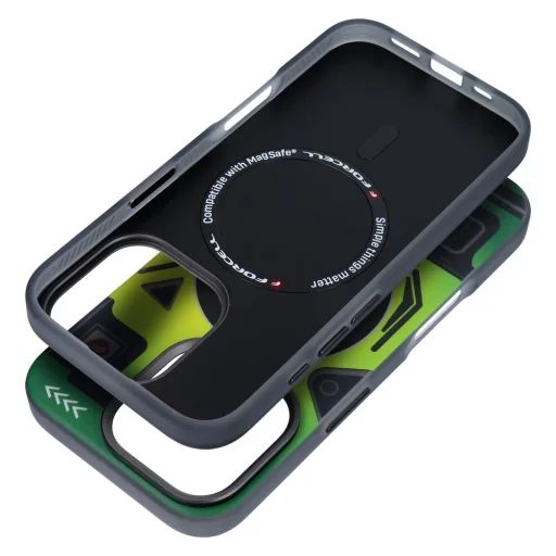FORCELL F-PROTECT Szintek Kettős Rétegű 4D technológiával, Katonai Csepp-teszt kompatibilis a MagSafe-fel IPHONE 16 PRO-hoz, kiberzöld tok - 8