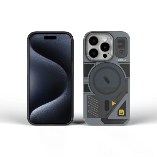 FORCELL F-PROTECT Levels kettős rétegű 4D technológiával, katonai ejtésteszten átesett, MagSafe kompatibilis IPHONE 16 PLUS tok, cyber szürke - 8