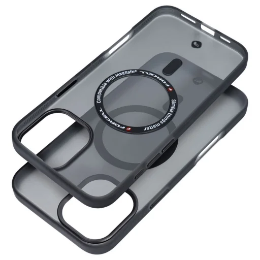 FORCELL F-PROTECT Levels kettős rétegű 4D technológiával, katonai ejtés-teszttel kompatibilis MagSafe támogatással IPHONE 16 PLUS tok füstös fekete - 3