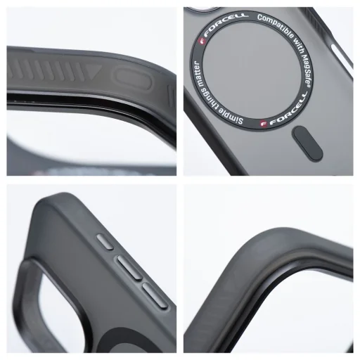 FORCELL F-PROTECT Levels kettős rétegű 4D technológiával, katonai ejtési teszttel kompatibilis Samsung Galaxy S25 Plus tok füstös fekete - 5