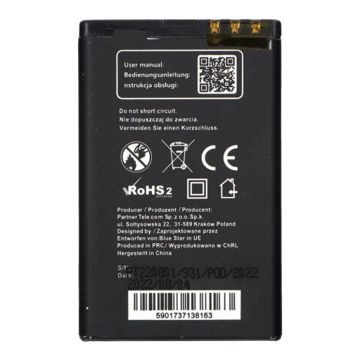 BLUE STAR PREMIUM akkumulátor NOKIA 5800 XM / C3-00 / N900 / X6 / 5230 / Lumia 520 / 525 1350 mAh - 2