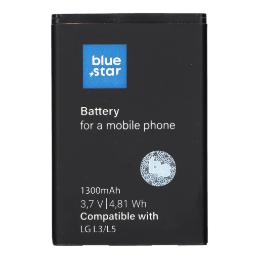 BLUE STAR PRÉMIUM akkumulátor LG L3 / L5 / P970 Optimus Black / P690 Optimus Net készülékhez 1300 mAh - 1