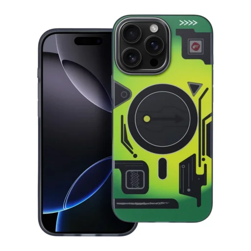 FORCELL F-PROTECT Levels két rétegű 4D technológiával, katonai ejtésbiztos, MagSafe kompatibilis IPHONE 16 PRO MAX készülékhez cyber zöld tok - 6