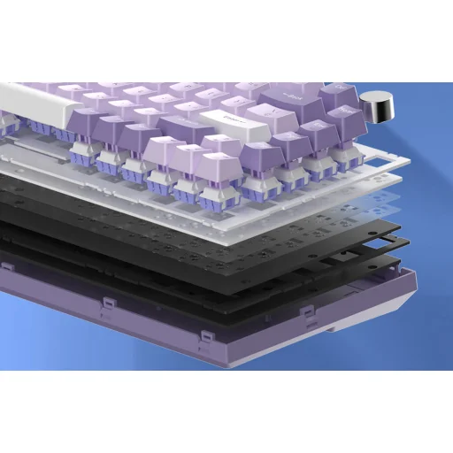  Mechanikus játékbillentyűzet MageGee SKY81 (lila) - 6