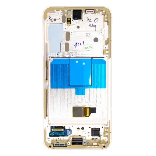 LCD kijelző + Érintő egység + Előlap Samsung S901B Galaxy S22 Lila (Service Pack) - 2