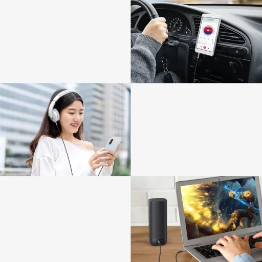 Ugreen AV183 20785 kábel 3.5mm mini jack / 3.5mm mini jack 3m - szürke - 8