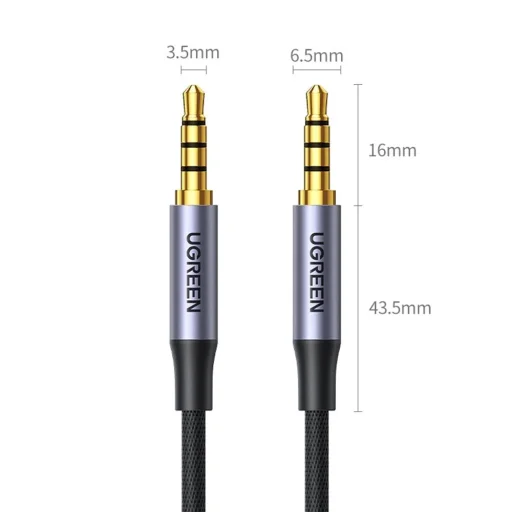 Ugreen AV183 20785 kábel 3.5mm mini jack / 3.5mm mini jack 3m - szürke - 9
