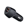 FORCELL F-ENERGY Carbon CC50-2A autós töltő 2 x USB A QC3.0 3A 36W fekete - 6