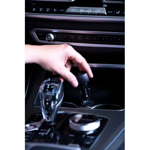 FORCELL F-ENERGY Carbon CC50-2A autós töltő 2 x USB A QC3.0 3A 36W fekete - 14