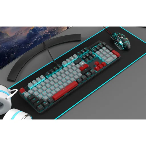  Mechanikus játék billentyűzet MageGee MK-STORM (fekete-szürke) - 4