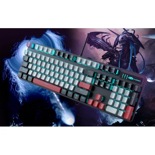  Mechanikus játék billentyűzet MageGee MK-STORM (fekete-szürke) - 2