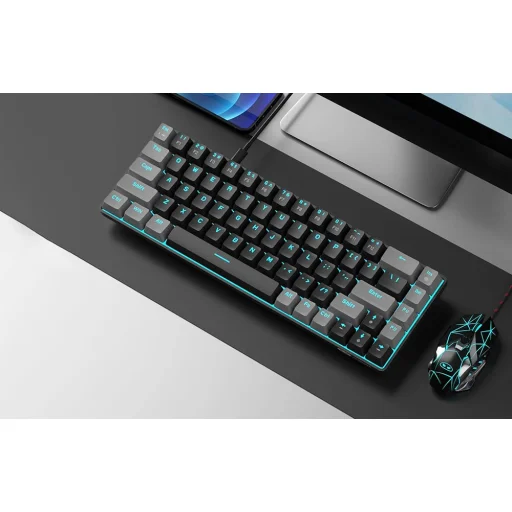 MageGee MK-BOX mechanikus gaming billentyűzet (szürke-fekete), - 3