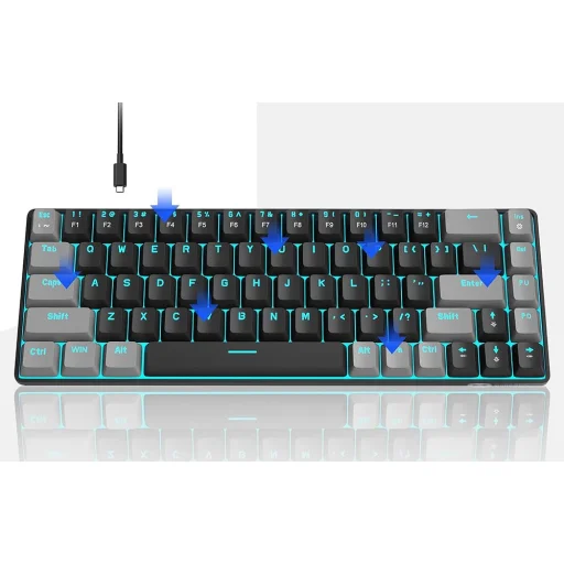 MageGee MK-BOX mechanikus gaming billentyűzet (szürke-fekete), - 7