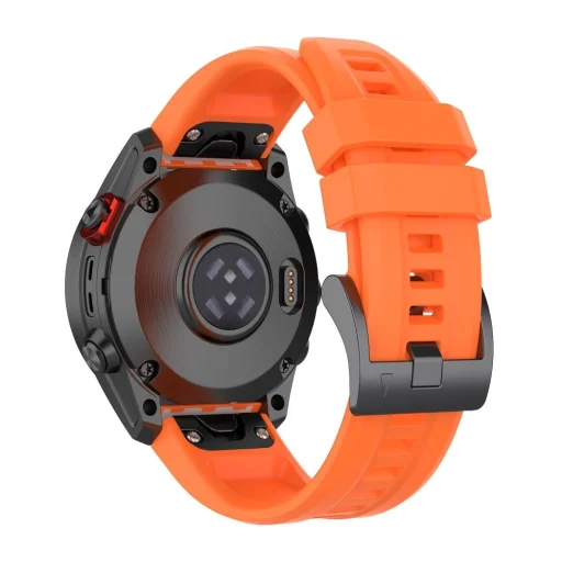 Szilikon szíj GARMIN FENIX 3 / 3HR / 5X / 6X / 6X Pro / 7X / 7X Pro narancs (8) - 2