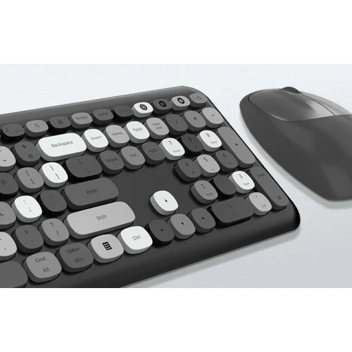 Vezeték nélküli billentyűzet + egér készlet MOFII 666 2.4G (fekete) - 4