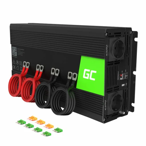 Autós inverter feszültségátalakító Green Cell INV10 12V-ról 230V-ra 2000W/4000W, módosított szinuszhullám - 1