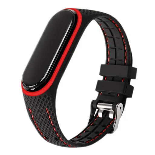 Elastomer szíj LIFESTYLE Xiaomi Mi Band 5 / 6 fekete (04) - 1