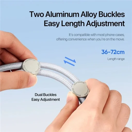 DUX DUCIS Plaz - kereszttestű telefontartó pánt - szürke - 11