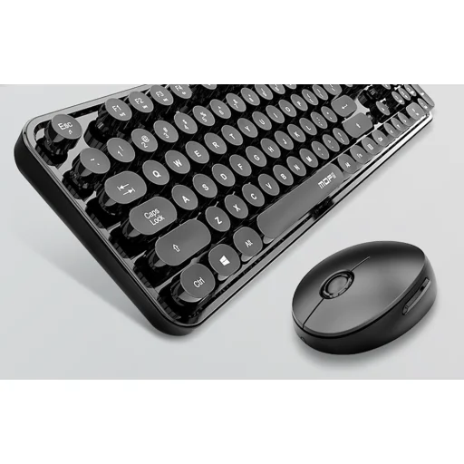 Vezeték nélküli billentyűzet + egér készlet MOFII Sweet 2.4G (fekete) - 3