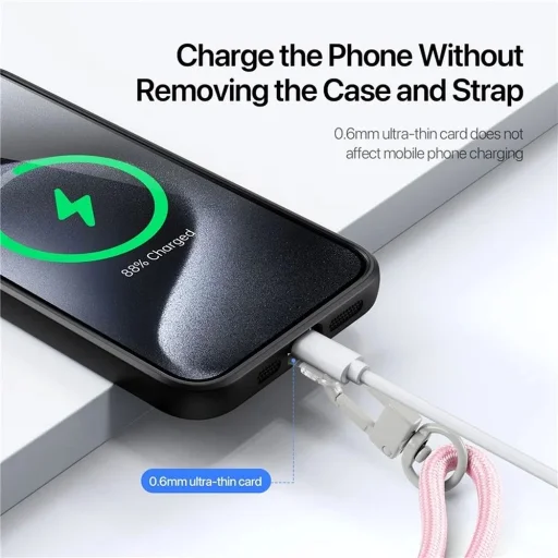 DUX DUCIS Plaz - keresztpántos telefontartó - világos rózsaszín - 10