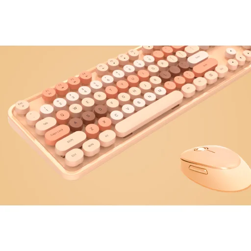 MOFII Sweet 2.4G vezeték nélküli billentyűzet + egér készlet (bézs) - 3