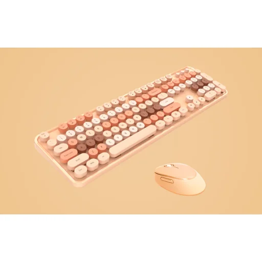 MOFII Sweet 2.4G vezeték nélküli billentyűzet + egér készlet (bézs) - 6