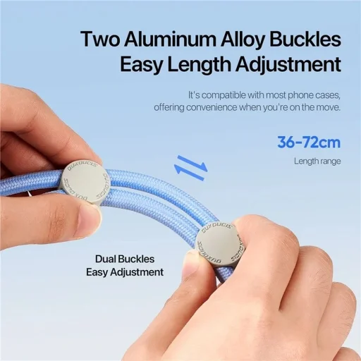 DUX DUCIS Plaz - vállra akasztható telefontartó pánt - világoskék - 4