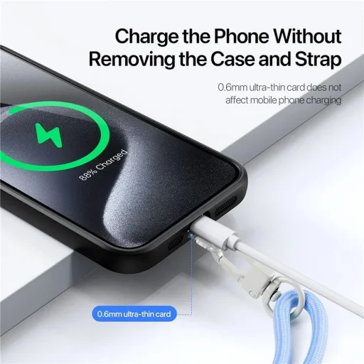 DUX DUCIS Plaz - vállra akasztható telefontartó pánt - világoskék - 7