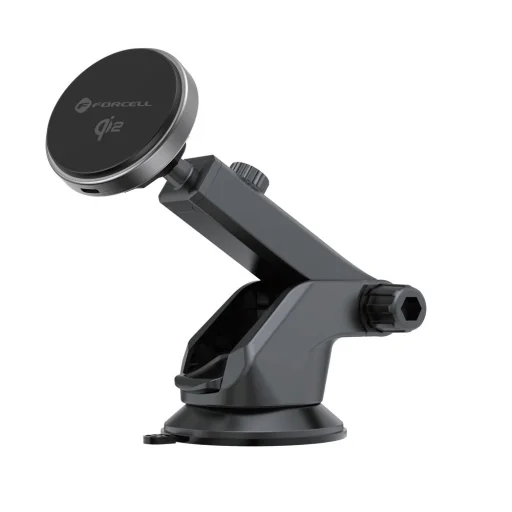 FORCELL F-GRIP Rapid Charge autós tartó Qi2 15W vezetéknélküli töltéssel kompatibilis MagSafe fekete - 3