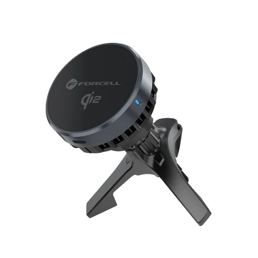 FORCELL F-GRIP Cool Mag autós telefontartó Cold Protect hűtési technológiával és Qi2 15W vezeték nélküli töltéssel, kompatibilis a MagSafe-fel, fekete - 4