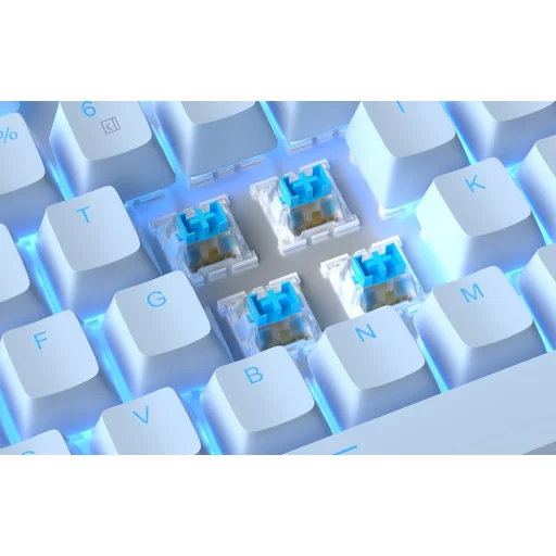 Mechanikus gaming billentyűzet MageGee MK-STAR (fehér-kék) - 3