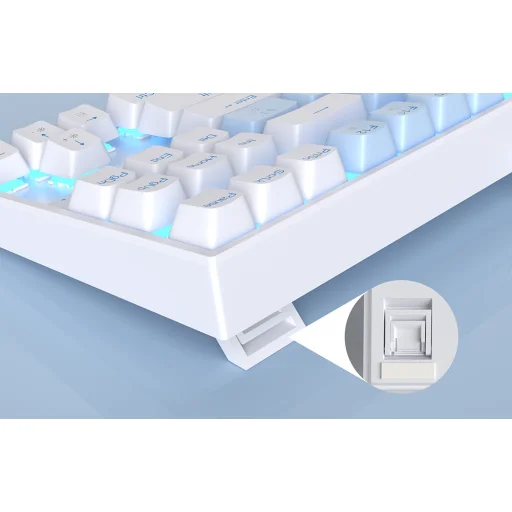 Mechanikus gaming billentyűzet MageGee MK-STAR (fehér-kék) - 6
