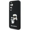 Karl Lagerfeld 3D Gumis Karl és Choupette Tok Samsung Galaxy S24 FE Fekete thumbnail