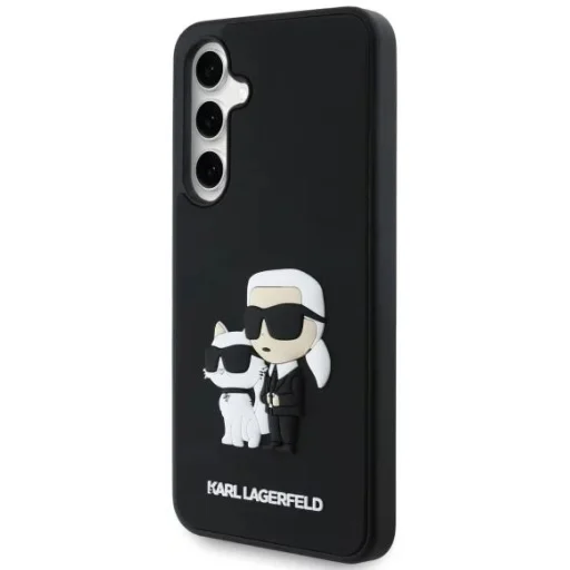 Karl Lagerfeld 3D Gumis Karl és Choupette Tok Samsung Galaxy S24 FE Fekete - 2