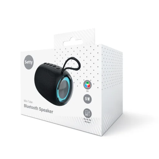 Setty speaker mini tube RGB GB-800 fekete Bluetooth Hangszóró - 2
