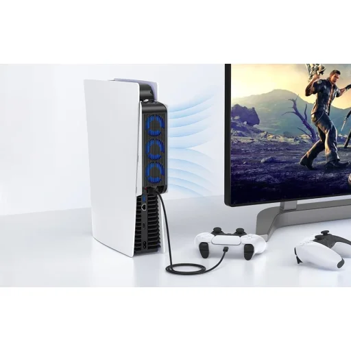 Upgrade PS5 Hűtőventilátor Kiwi Home PX07-2 Fehér - 3