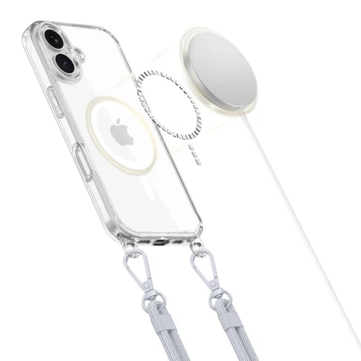 Tech-protect Flexair Chain Magsafe Iphone 16 Szürke és Rózsaszín Tok - 3