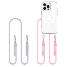 Tech-protect Flexair Chain Magsafe Iphone 16 Pro Szürke & Rózsaszín Tok