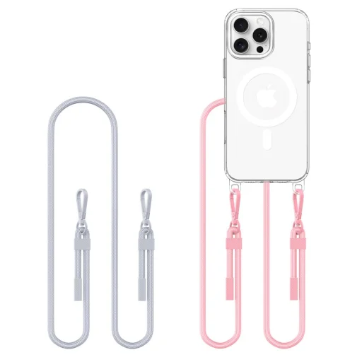 Tech-protect Flexair Chain Magsafe Iphone 16 Pro Szürke & Rózsaszín Tok - 1