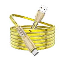 Borofone Kábel BU31 Clear Shadow Jelly - USB-Micro USB - 2,4A 1 méter arany