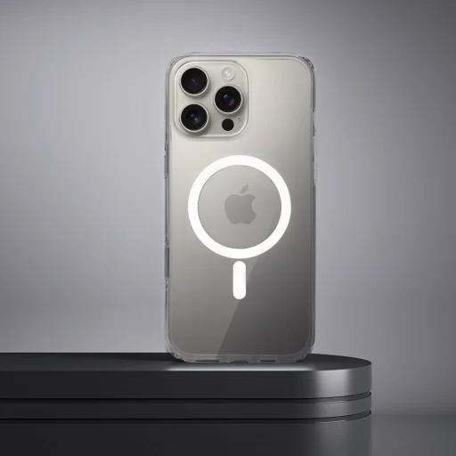 Clear Elite Mag átlátszó tok antiyellowing kameravezérlő gombbal és MagSafe funkcióval kompatibilis IPHONE 16 PRO MAX készülékhez tok - 6