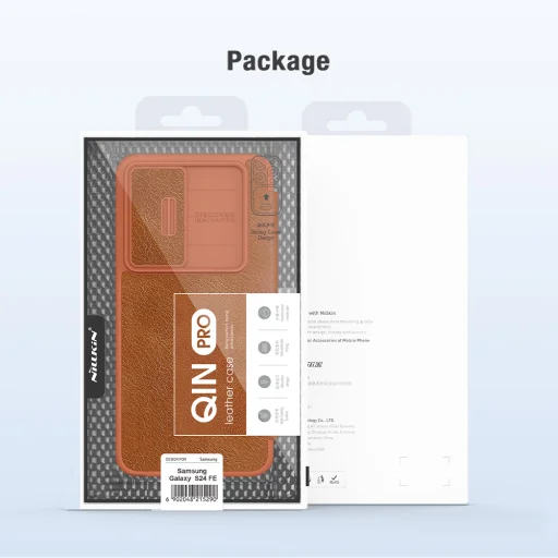 Nillkin Qin Book PRO tok Samsung Galaxy S24 FE fekete - 10