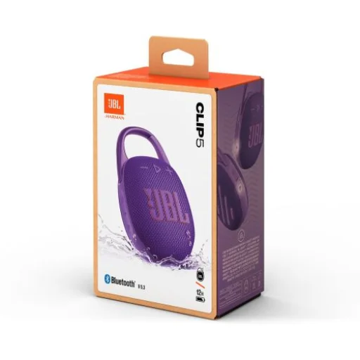 JBL CLIP 5 Bluetooth Vezeték nélküli Hangszóró Lila EU (JBLCLIP5PRPL) - 2