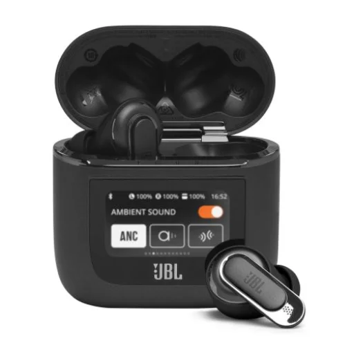 JBL Tour Pro 2 TWS Bluetooth vezeték nélküli hallójárati fülhallgató fekete EU (JLBTRPRO2BLK) - 1