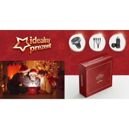 Karácsonyi GSM Kiegészítő Készlet (Autós töltő + Autós tartó + 3in1 Kábel) - 18