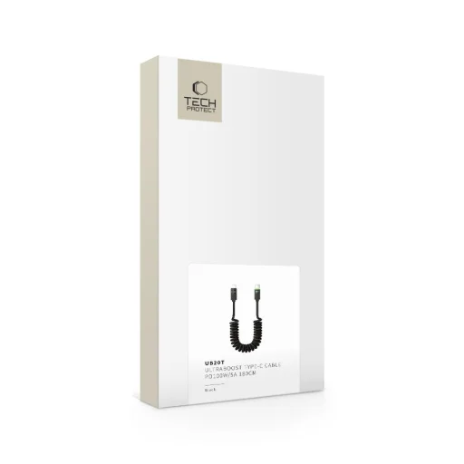 Tech-protect Ub20t Ultraboost Type-c Kábel Pd100w/5a 180cm Fekete - 7