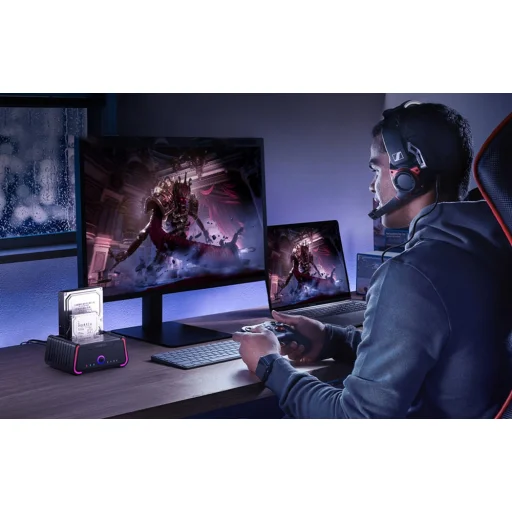 Külső HDD Állomás Kettős Fiókkal FIDECO YPZ230R - 5