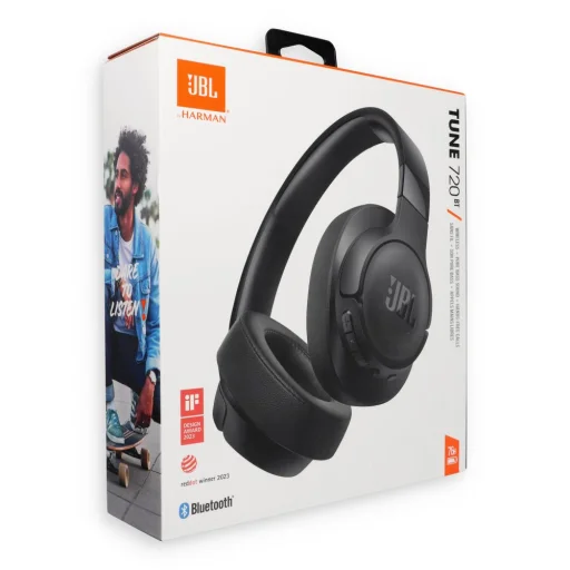 JBL Tune 720BT Bluetooth On-Ear Fejhallgató Fekete EU (JBLT720BTBLK) - 6